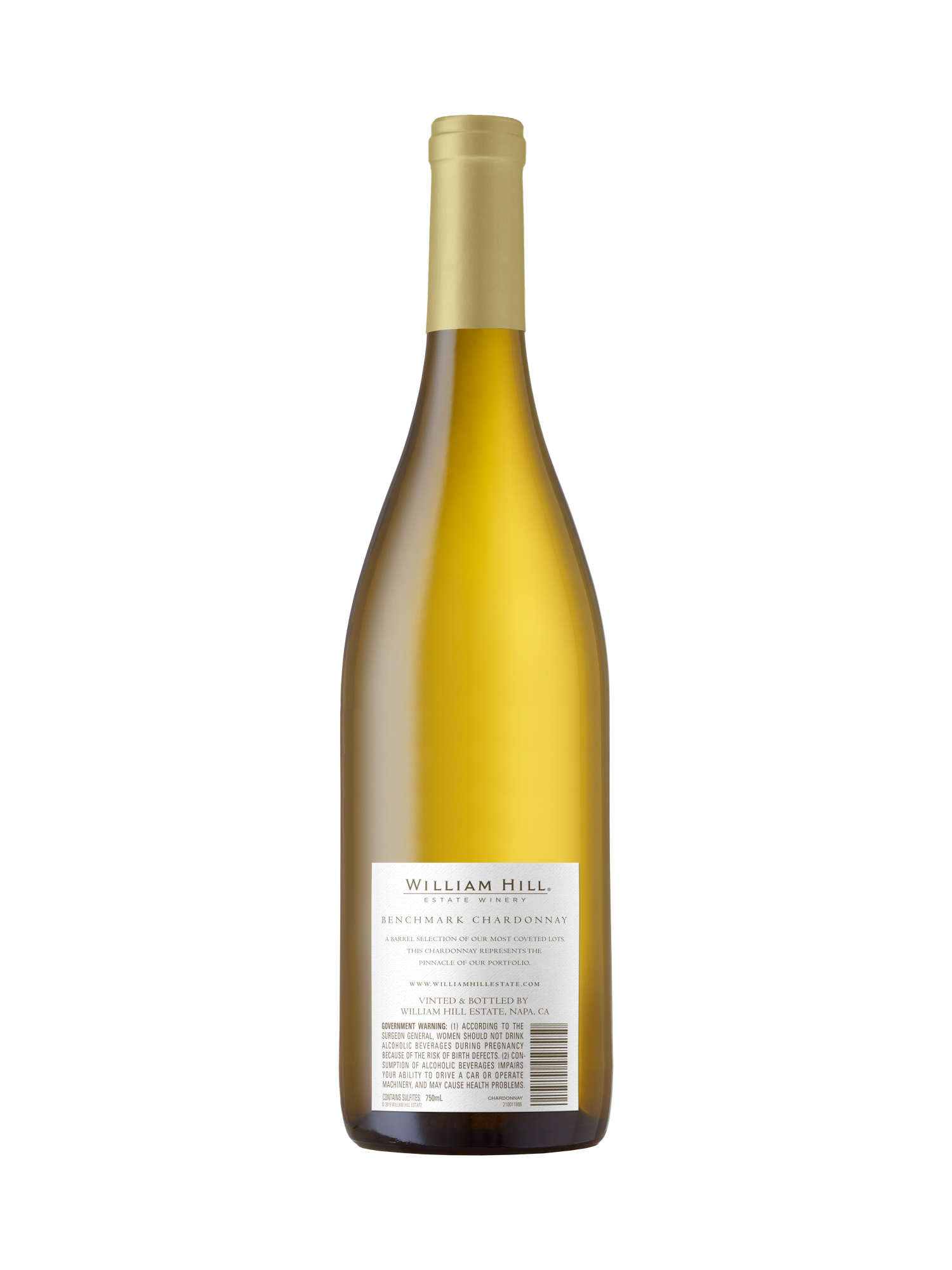William Hill Benchmark Series Chardonnay V18 750ML image number 2